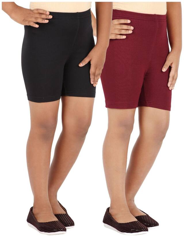 Lula Girls Spandex Shorts -pack Of 2 (cb01020216229113)
