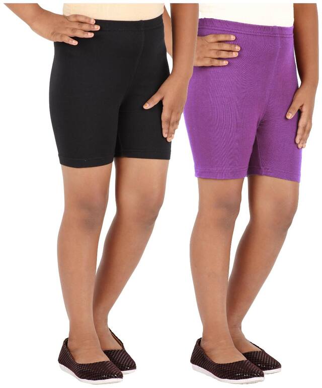 Lula Girl Blended Solid Regular shorts - Multi