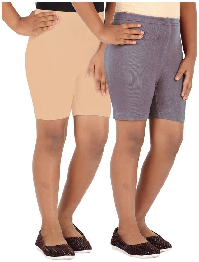 Lula Girls Spandex Shorts -pack Of 2 (cb01020216230915)
