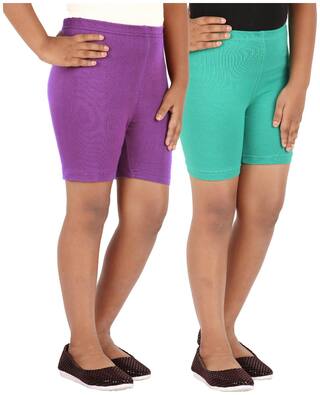 Lula Girl Blended Solid Regular shorts - Multi