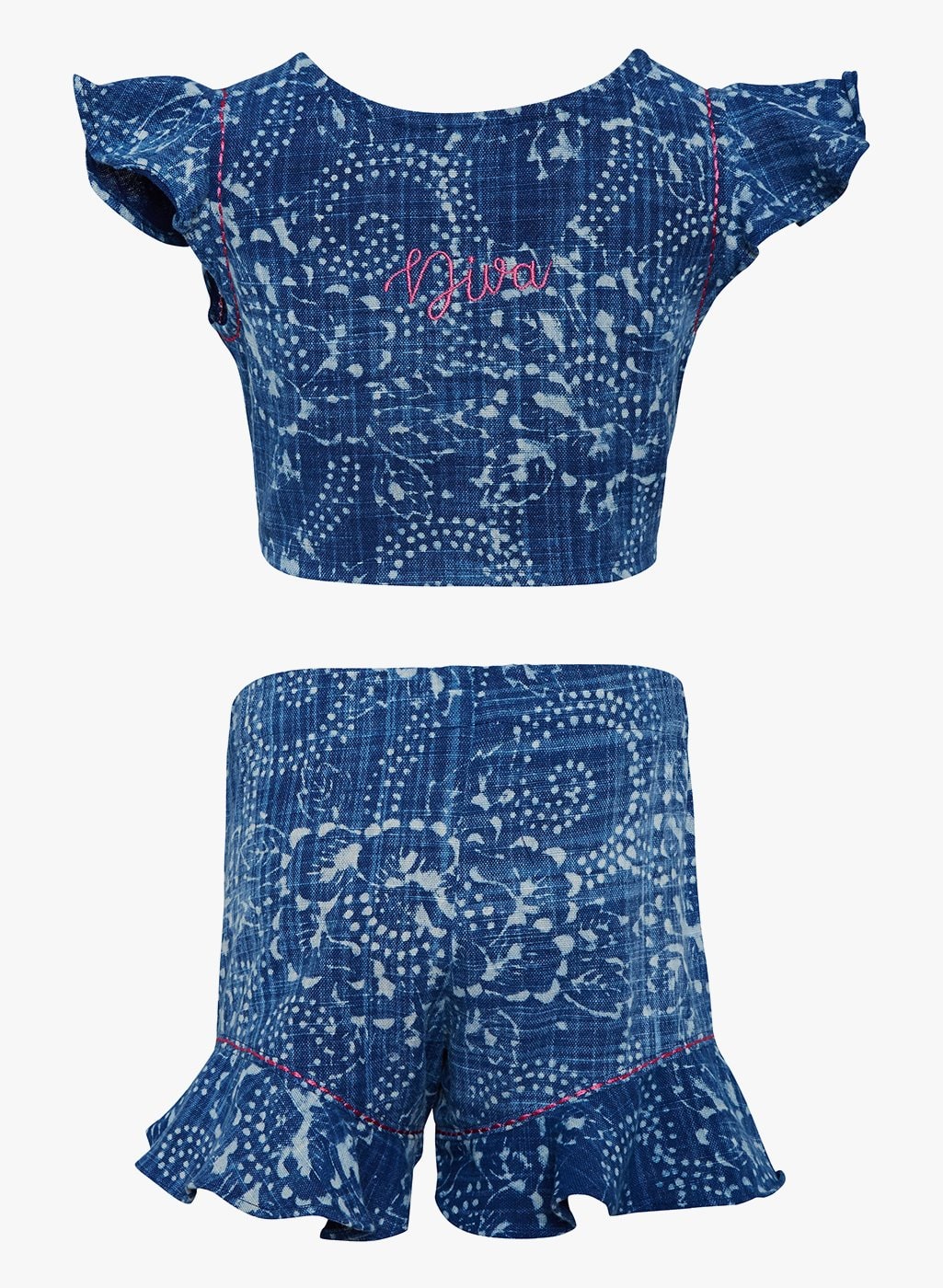 

Lyla Girl Cotton Top Bottom Set - Blue