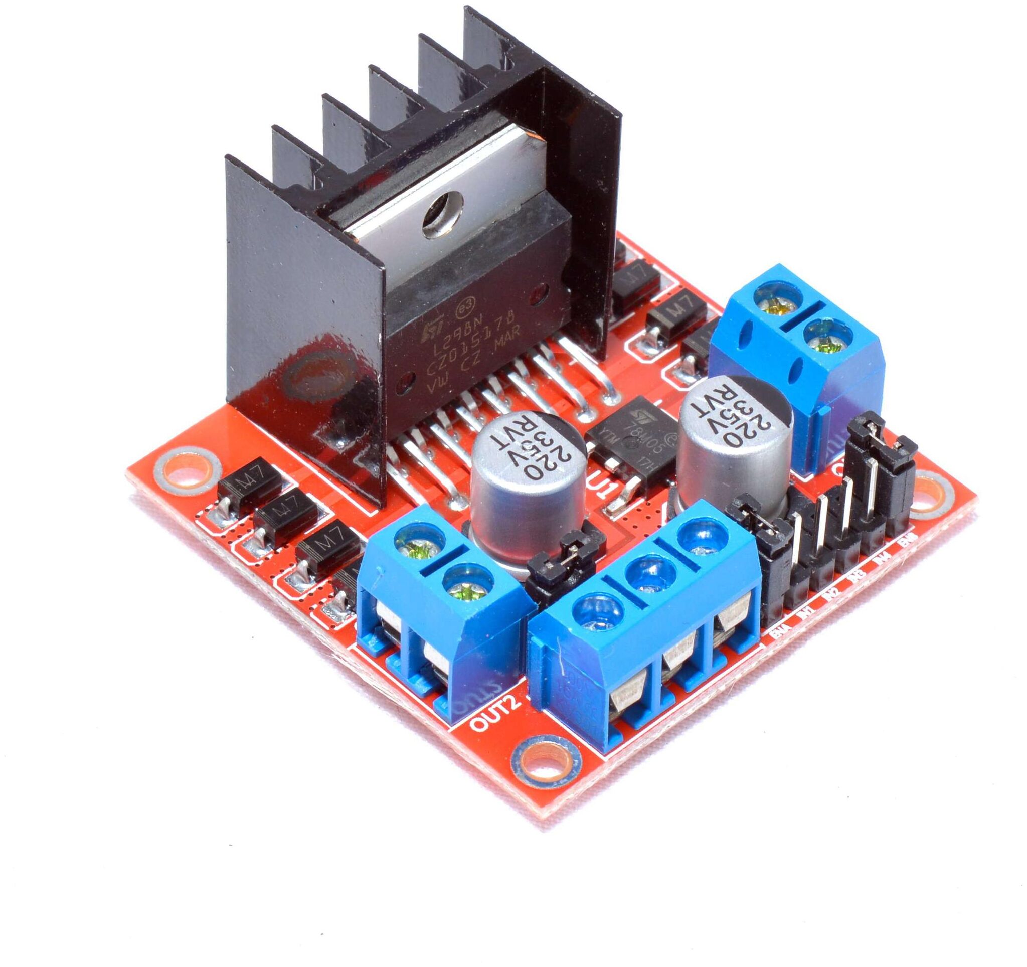 

MAKER AND HACKER L298N Dual H Bridge Motor Drive Controller Board Module