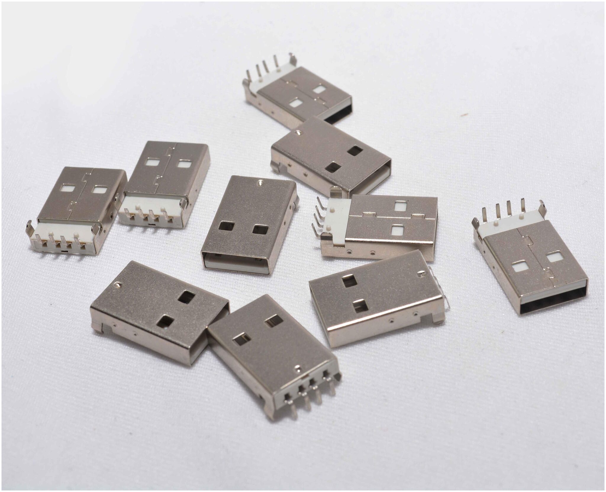 

MAKER AND HACKER 10 pcs USB Type A Male pcB Mount Right Angle Connector