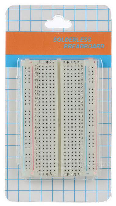 

MAKER AND HACKER 400 Tie-Point Solderless Breadboard Mini Breadboard Self-Adhesive