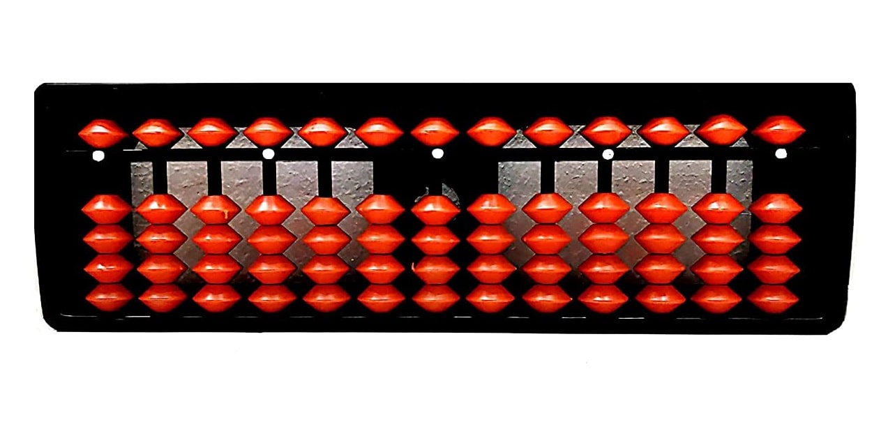 

Marketwala Solid Plastic Frame 13 Rod Professional Abacus Tool Plastic (Brown)