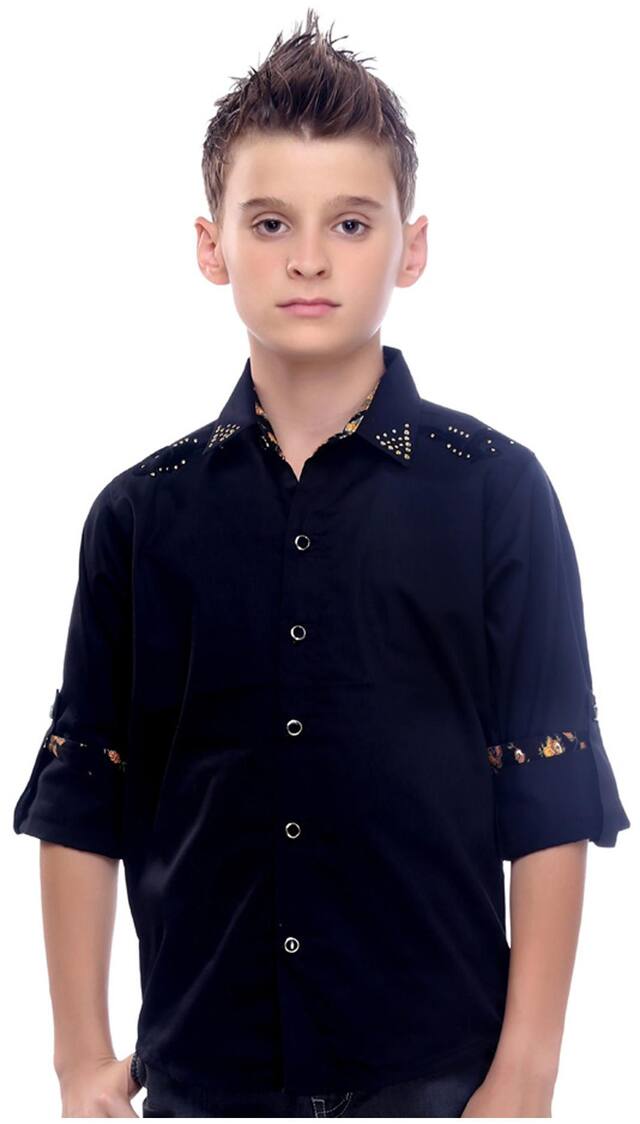 MashUp Black Shirt For Boys