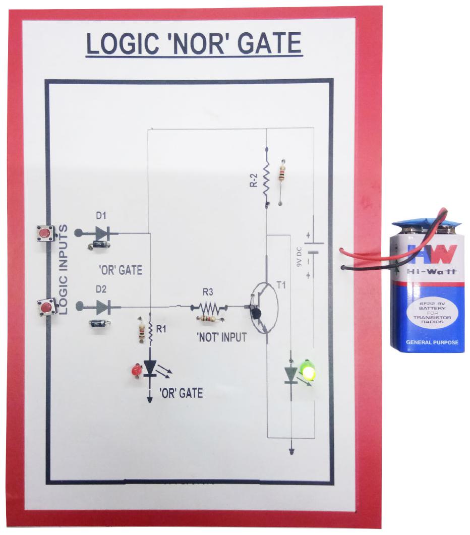 

Melody s Logic NOR Gate Physics Science Working Model-Project