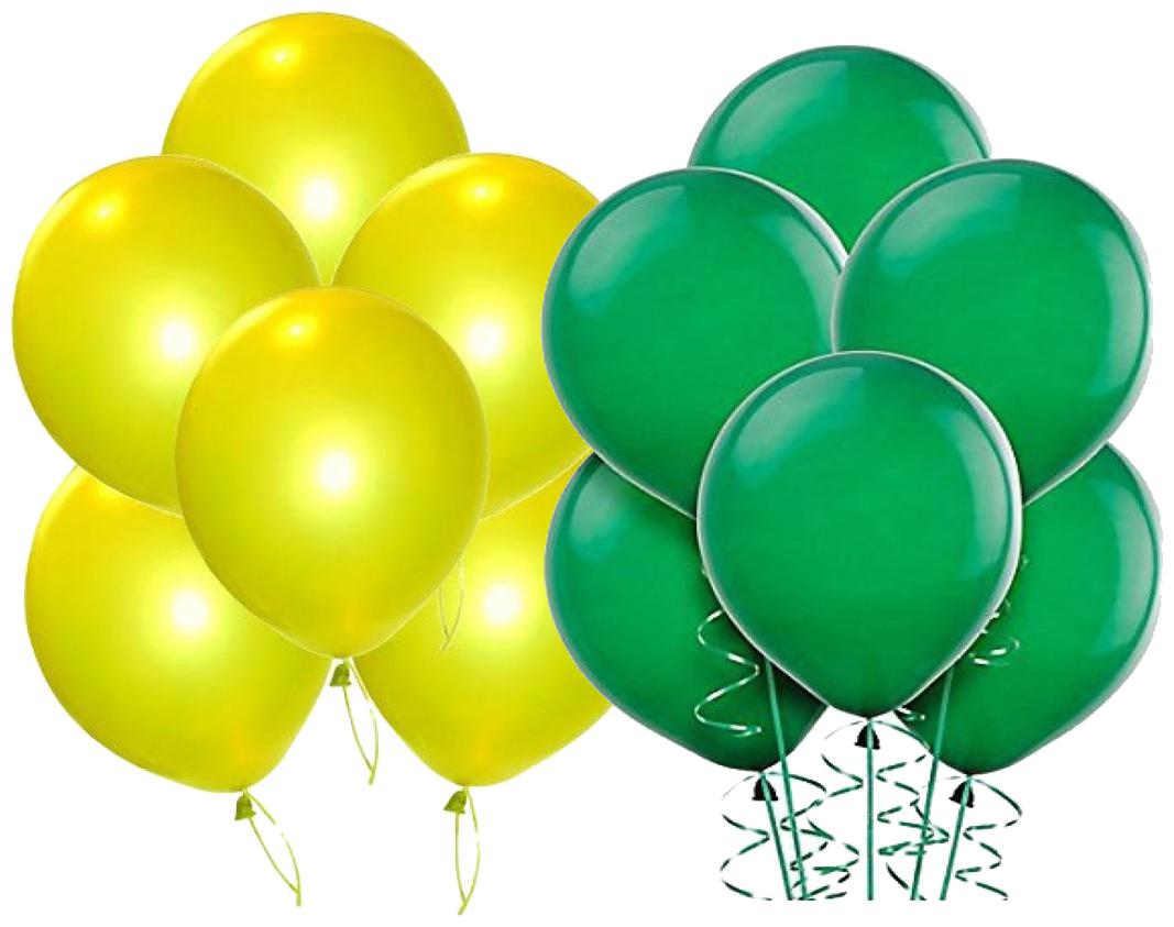 

Metallic Balloons Size 12 inch (Yellow Green Pack of 50) FREE Banner