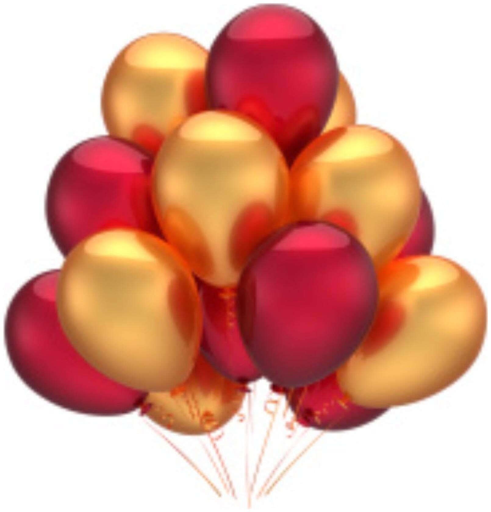 

Metallic Balloons Size 12 inch (Red Gold Pack of 50) FREE Banner
