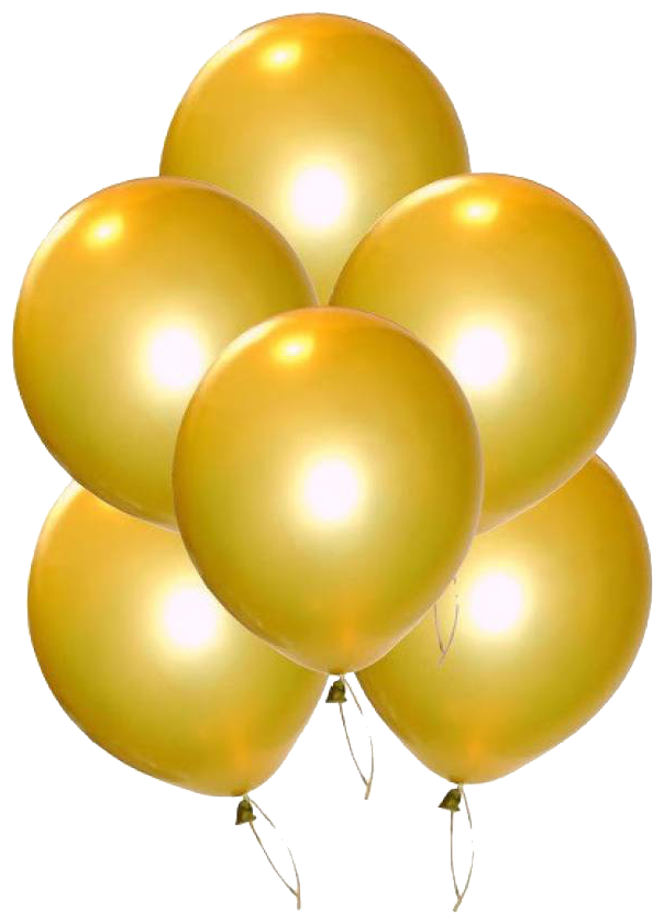 

Metallic Balloons BIG Size 12 inch (Gold Pack of 50) FREE Banner
