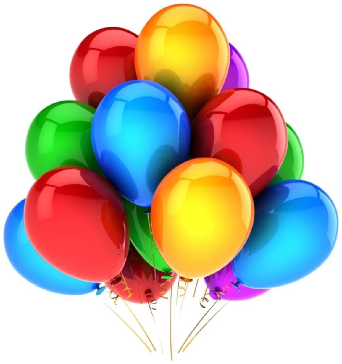 

Metallic Balloons BIG Size 12 inch (Multi-color Pack of 50) FREE Banner
