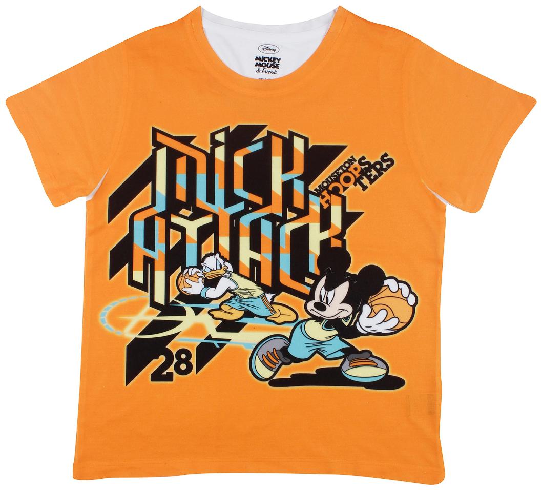 

Mickey Friends Boy Polyester Cartoon print T-shirt - Orange