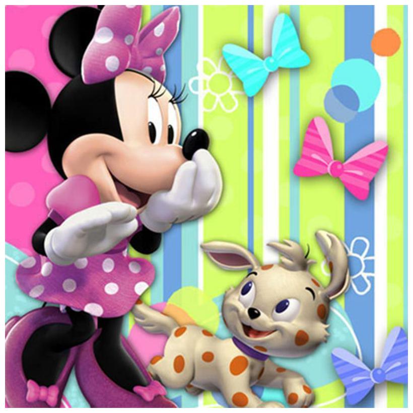

Minnie Bows Dessert Beverage Napkins 16 Per Package Birthday Party Supplies