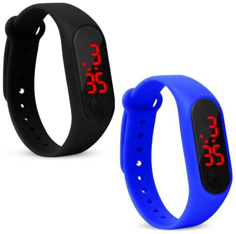 

miss perfect Digital led Watch Band Type light digital band Digital Watch set of 2