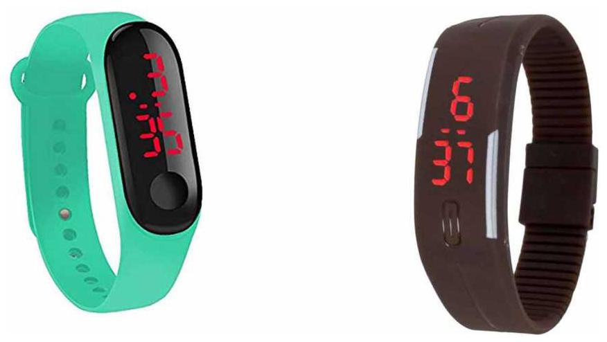 

Miss Perfect unisex led rubber digital watch