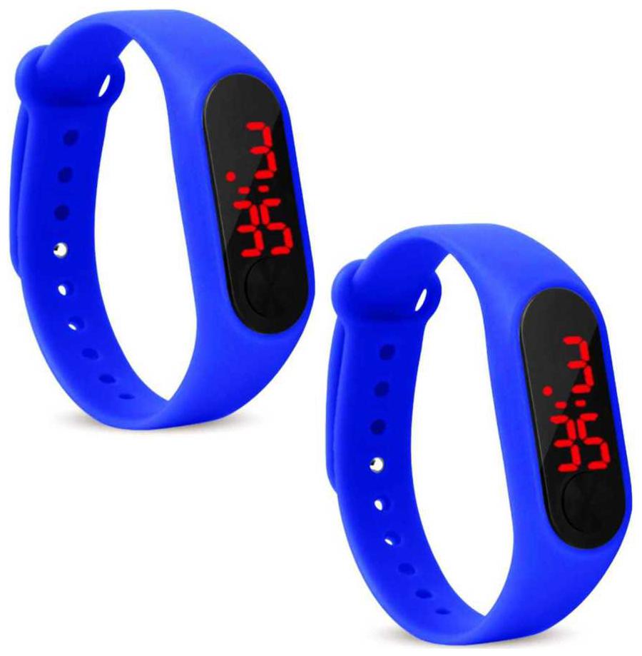 

miss perfect Digital led Watch Band Type light digital band Digital Watch set of 2