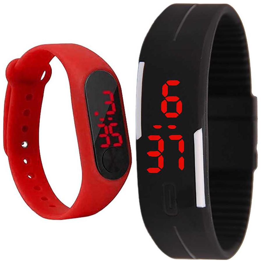 

miss perfect Digital led Watch Band Type light digital band Digital Watch set of2