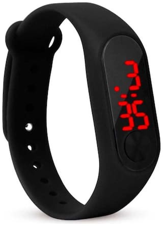 Miss Perfect unisex led rubber digital watch