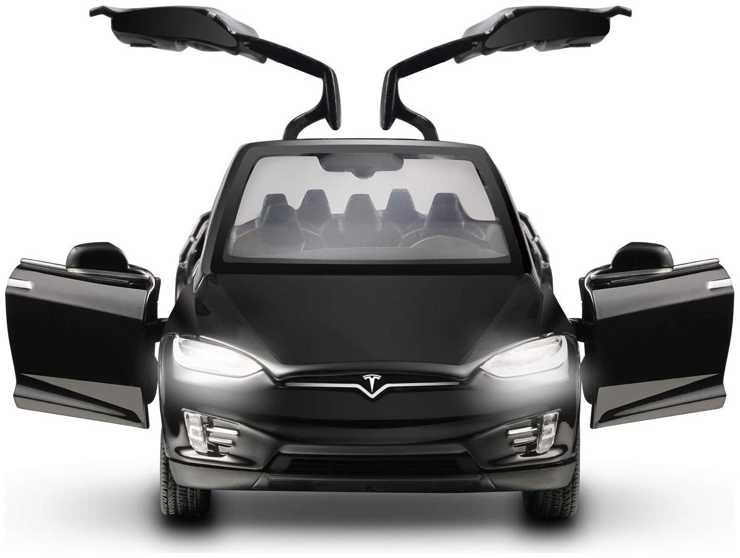 

Model X Die-Cast 4 Wheel Drive Metal Car Pull Back with 6 Openable Doors Engine Cover Tail with Front and Rear Light Music
