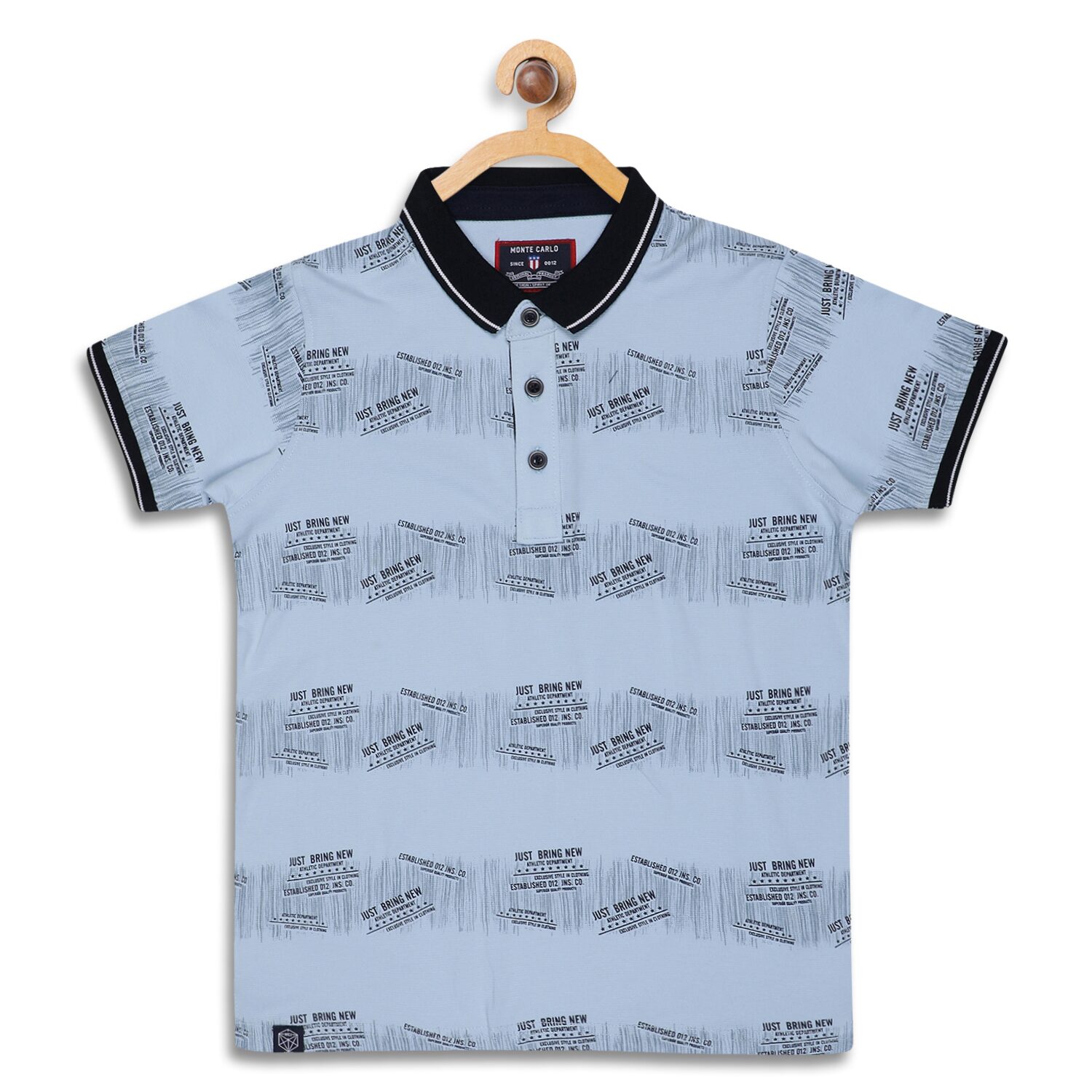 

Monte Carlo Boy Cotton blend Printed T-shirt - Blue
