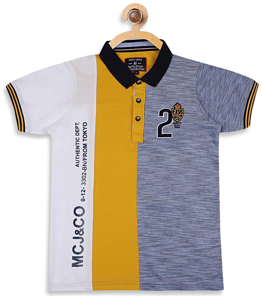 

Monte Carlo Boy Cotton blend Striped T-shirt - White