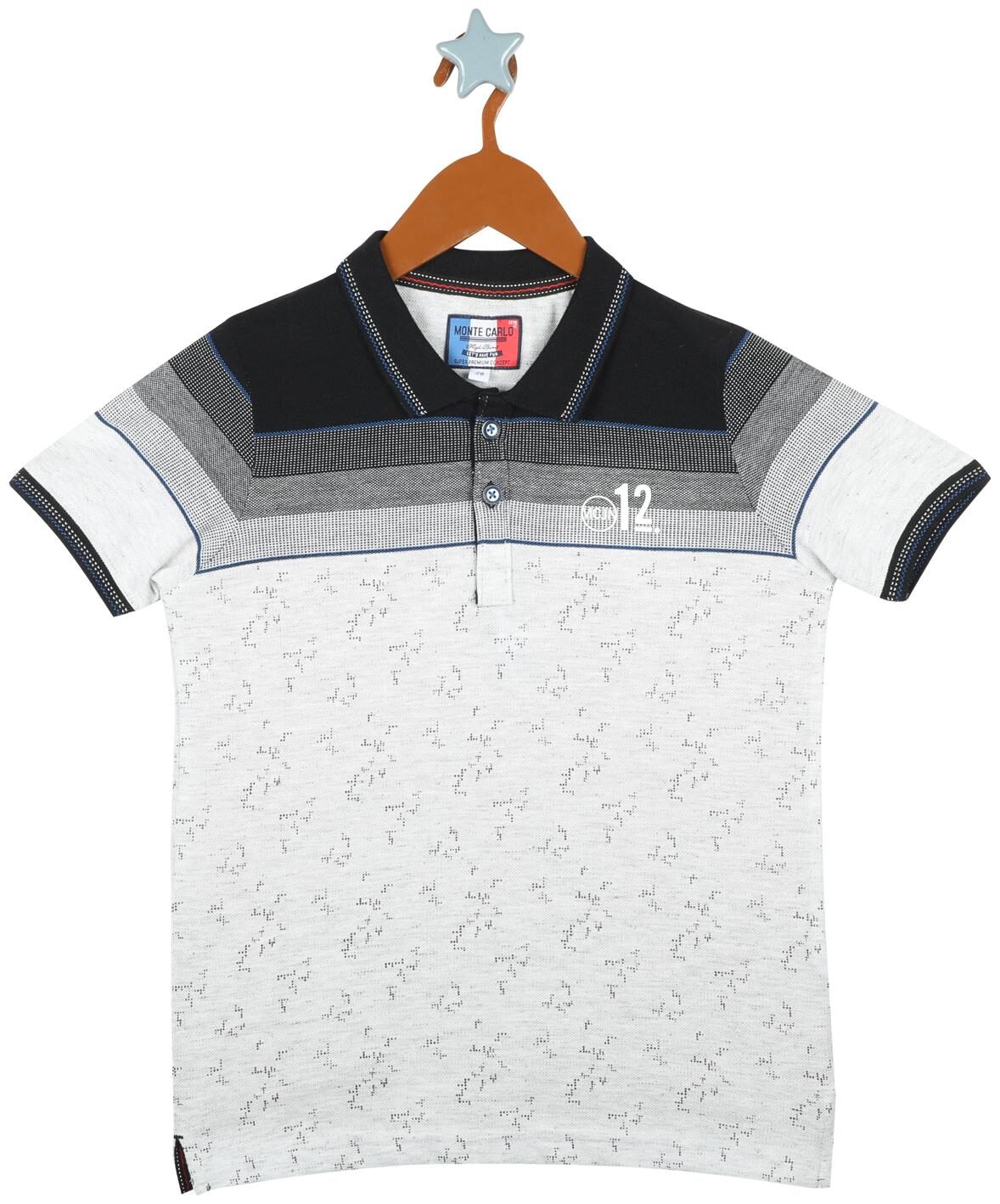 

Monte Carlo Boy Cotton blend Striped T-shirt - White