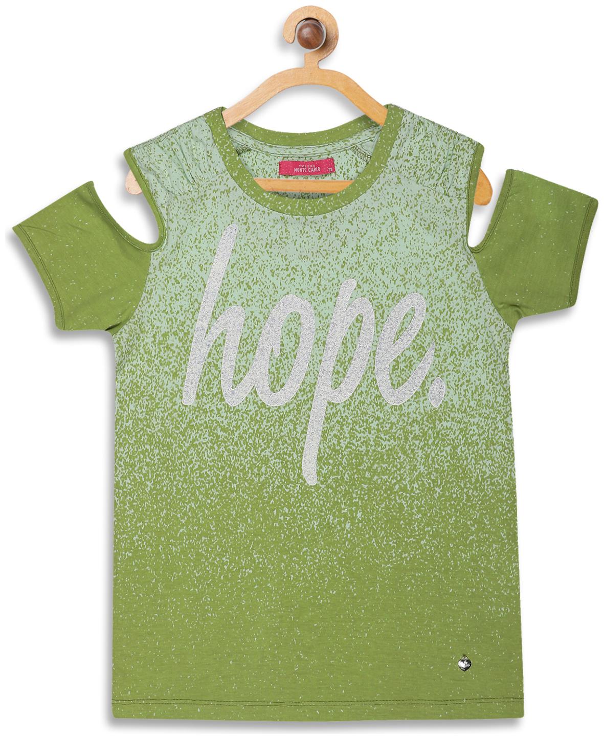 

Monte Carlo Girl Cotton Printed Top - Green