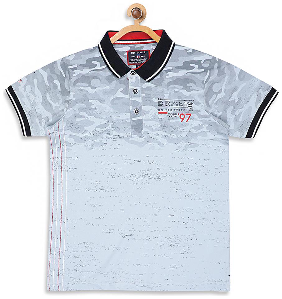 

Monte Carlo Boy Cotton blend Printed T-shirt - Blue