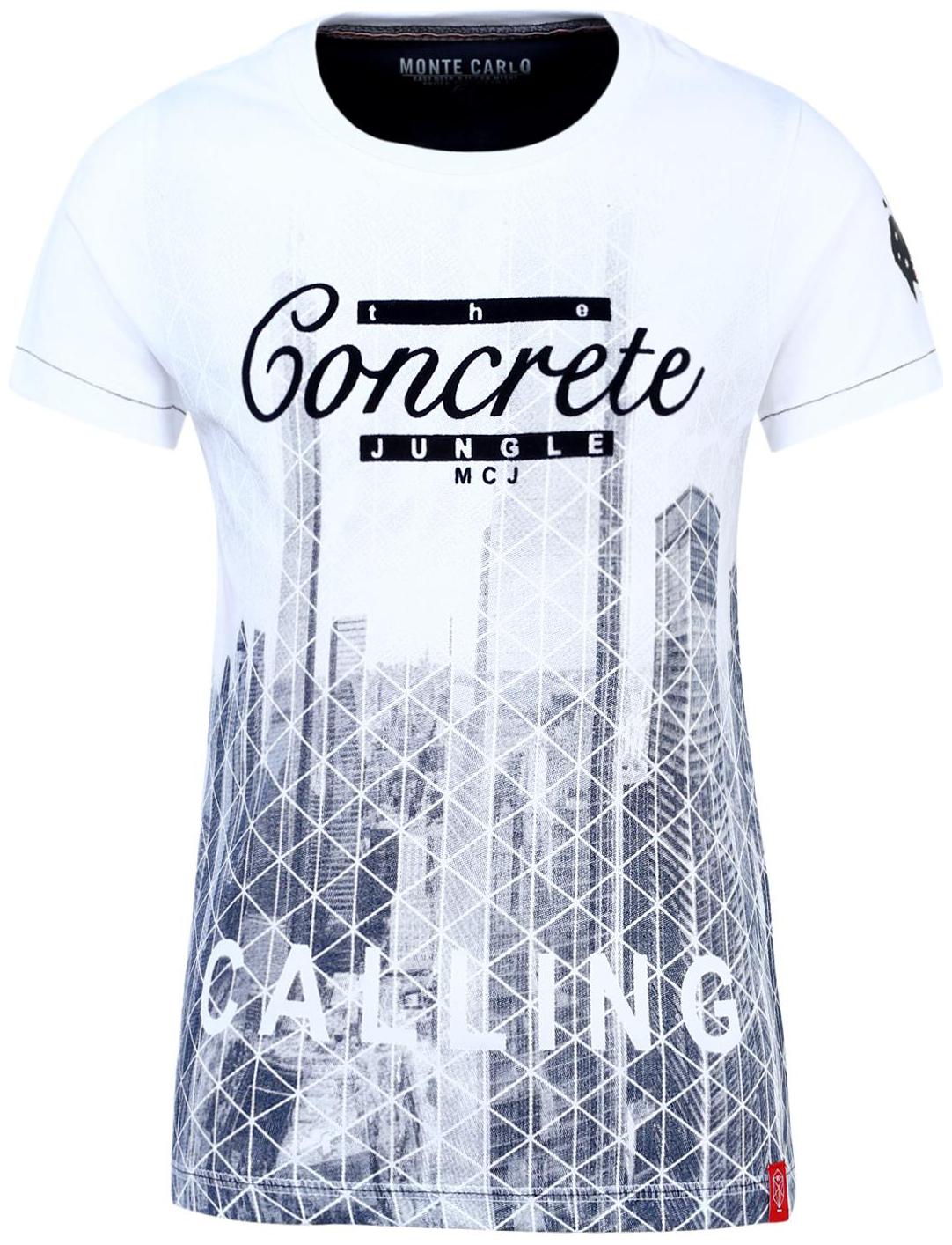 

Monte Carlo Boy Cotton Printed T-shirt - White