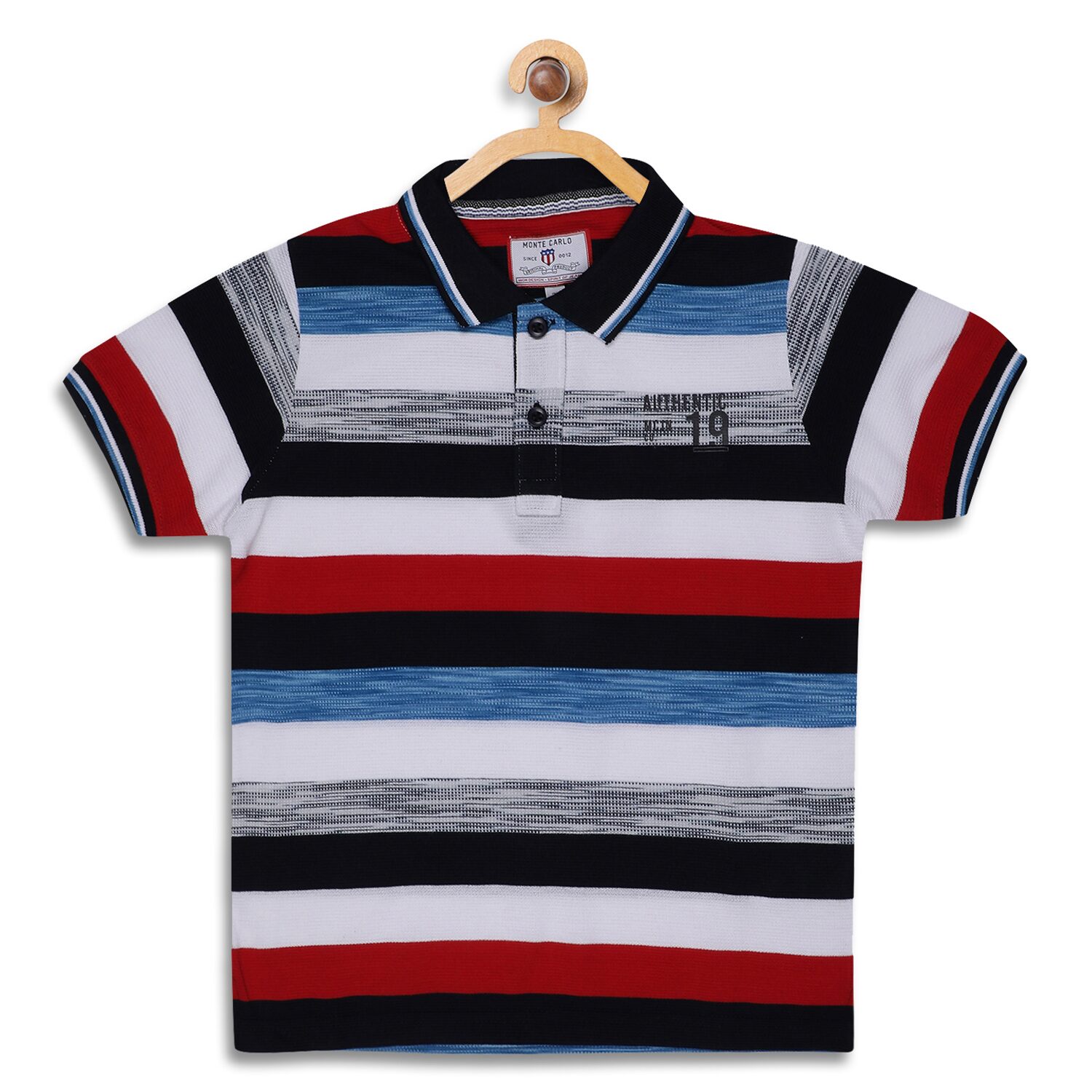

Monte Carlo Boy Cotton blend Striped T-shirt - Multi
