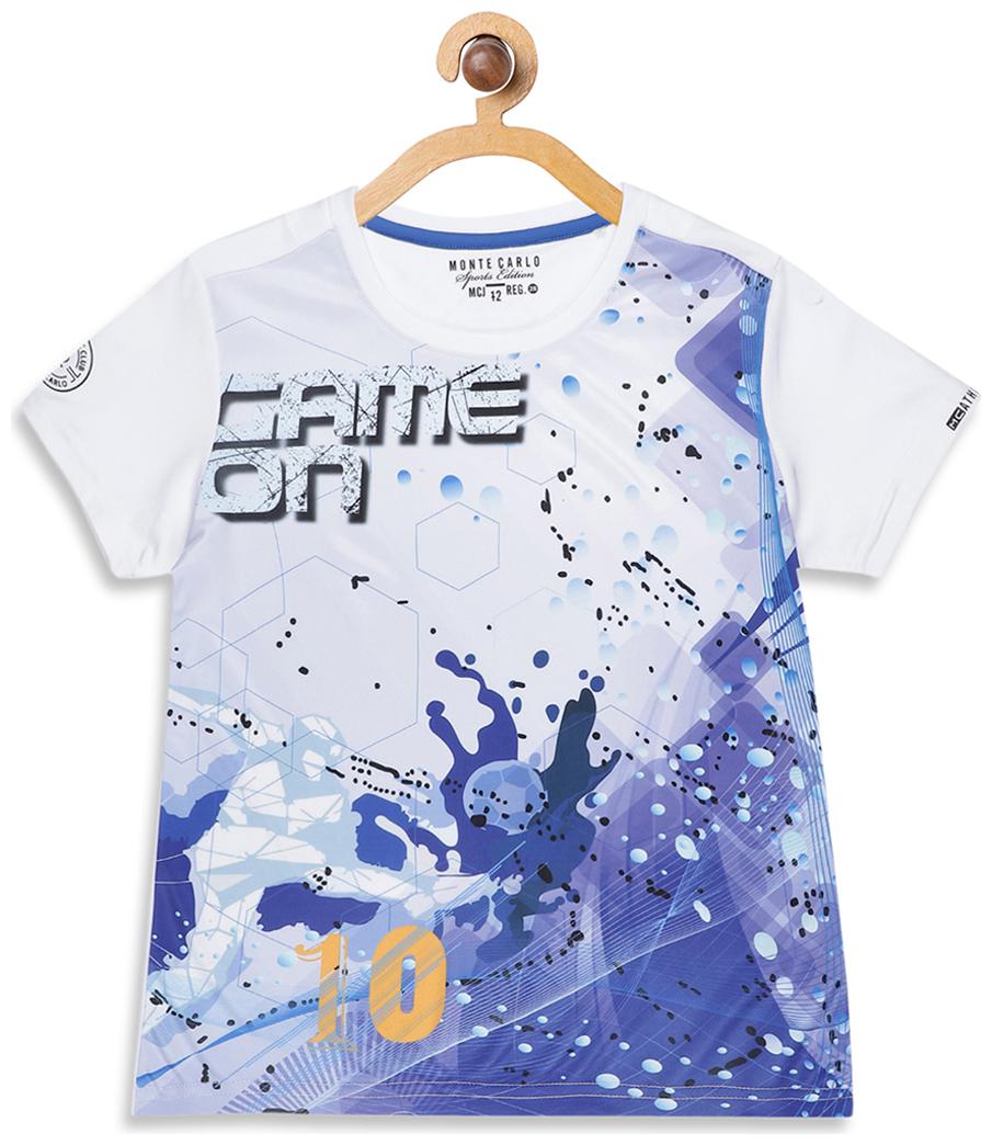 

Monte Carlo Boy Polyester Printed T-shirt - White