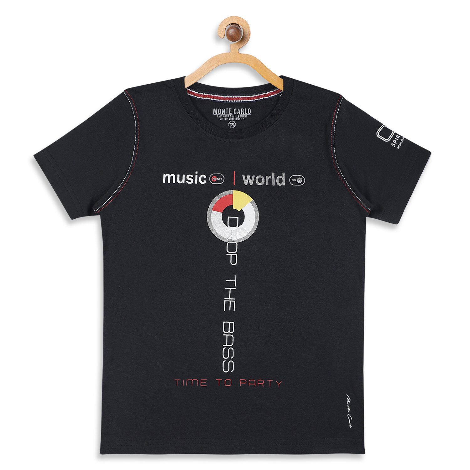 

Monte Carlo Boy Cotton blend Printed T-shirt - Blue