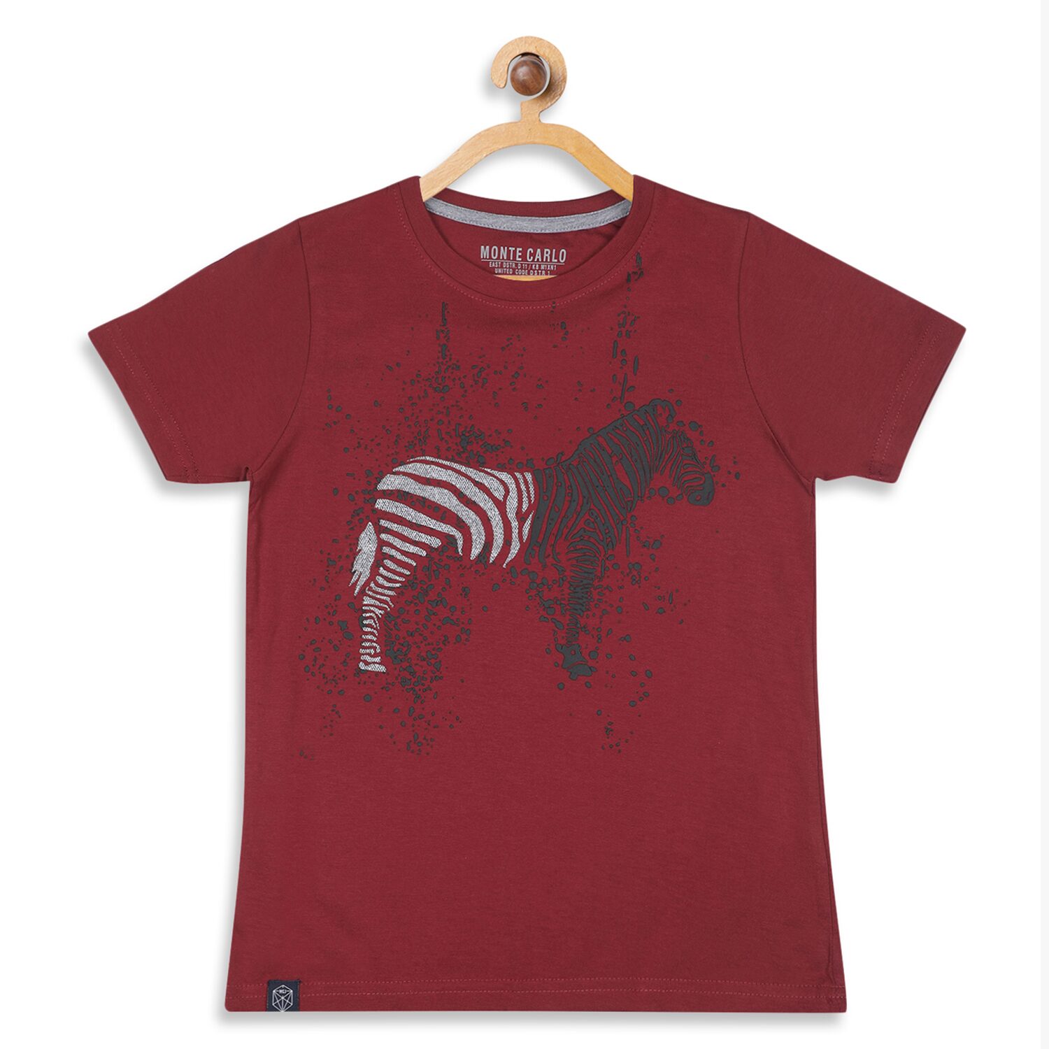 

Monte Carlo Boy Cotton blend Printed T-shirt - Red