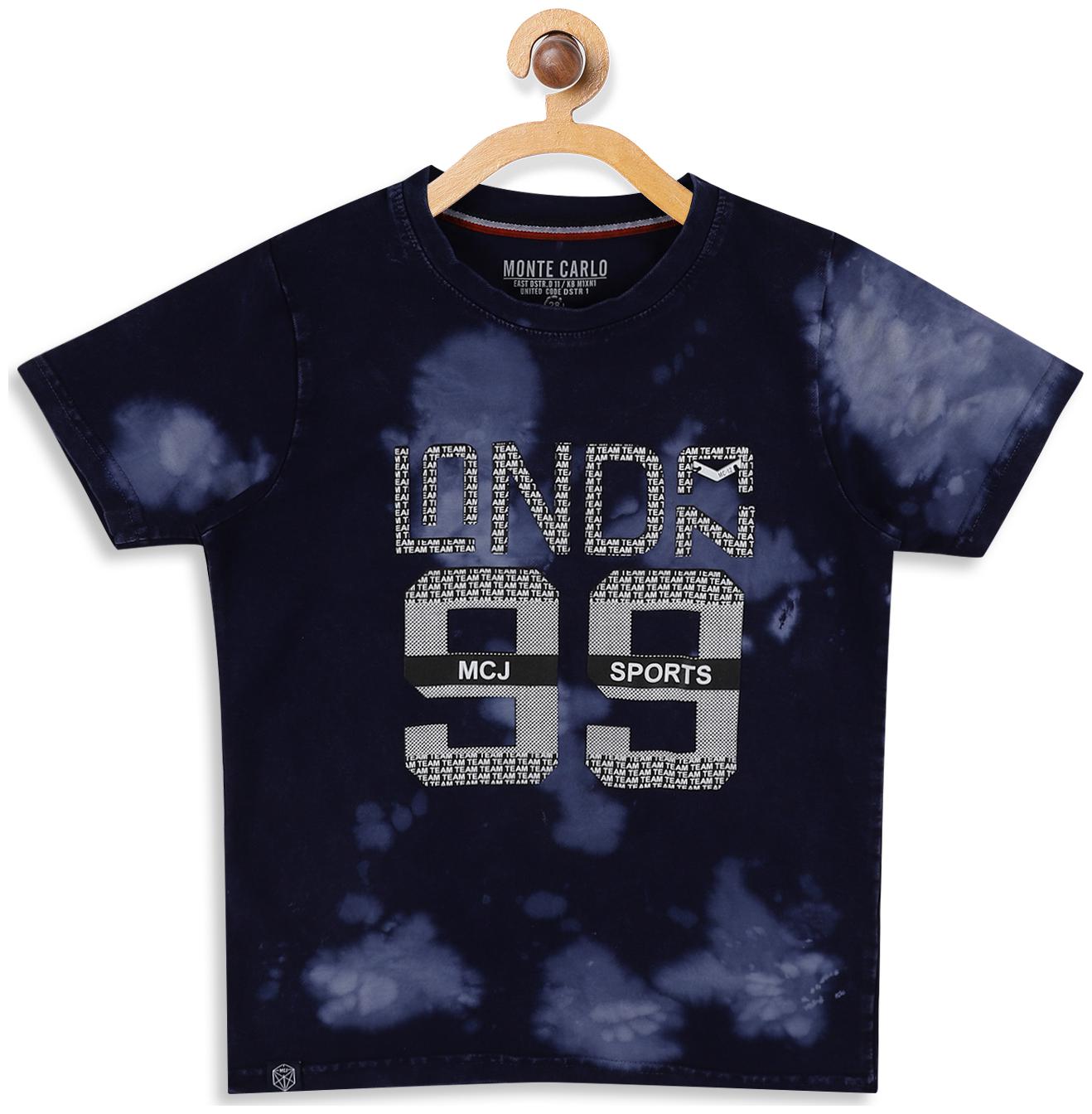 

Monte Carlo Boy Cotton Printed T-shirt - Blue