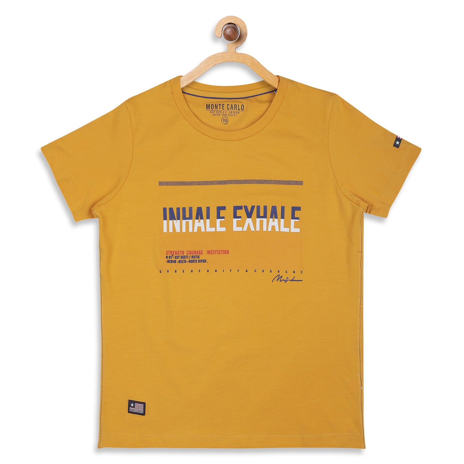 

Monte Carlo Boy Cotton blend Printed T-shirt - Yellow