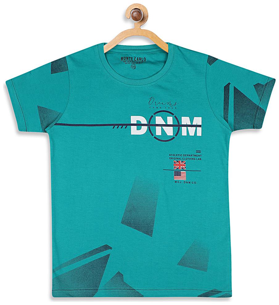 

Monte Carlo Boy Cotton blend Printed T-shirt - Blue
