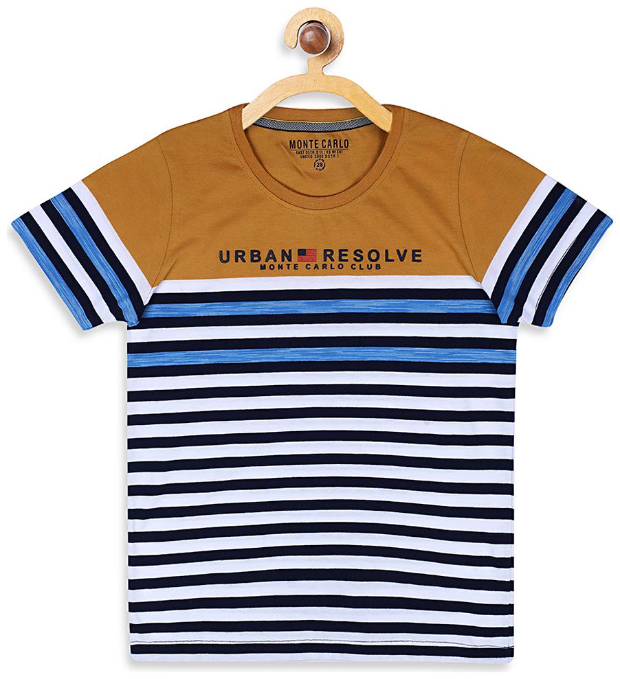 

Monte Carlo Boy Cotton blend Striped T-shirt - Multi