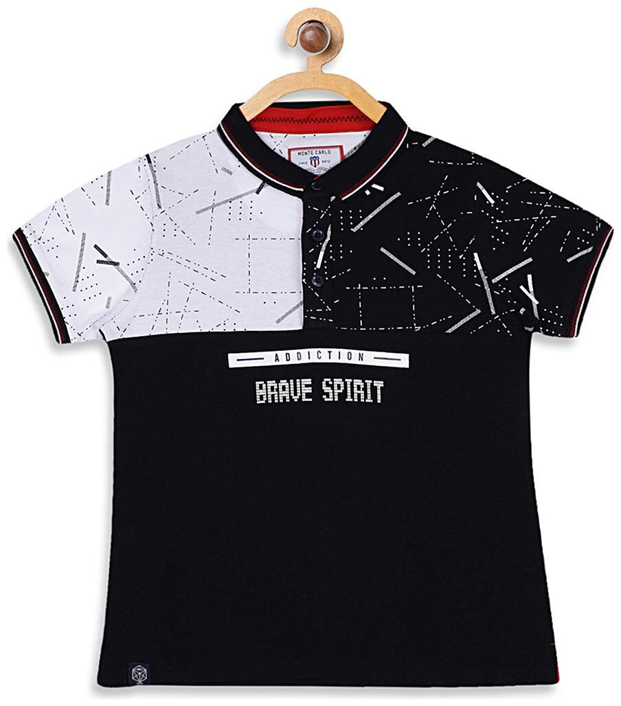

Monte Carlo Boy Cotton blend Printed T-shirt - White