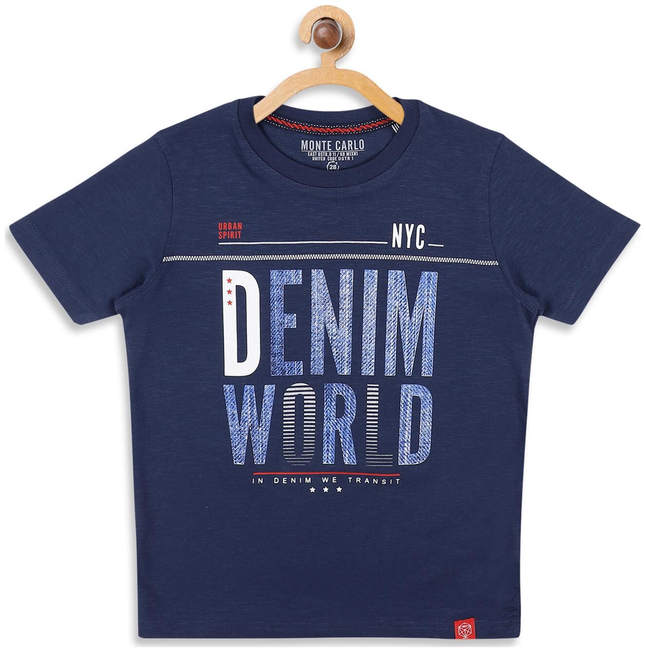 

Monte Carlo Boy Cotton Printed T-shirt - Blue