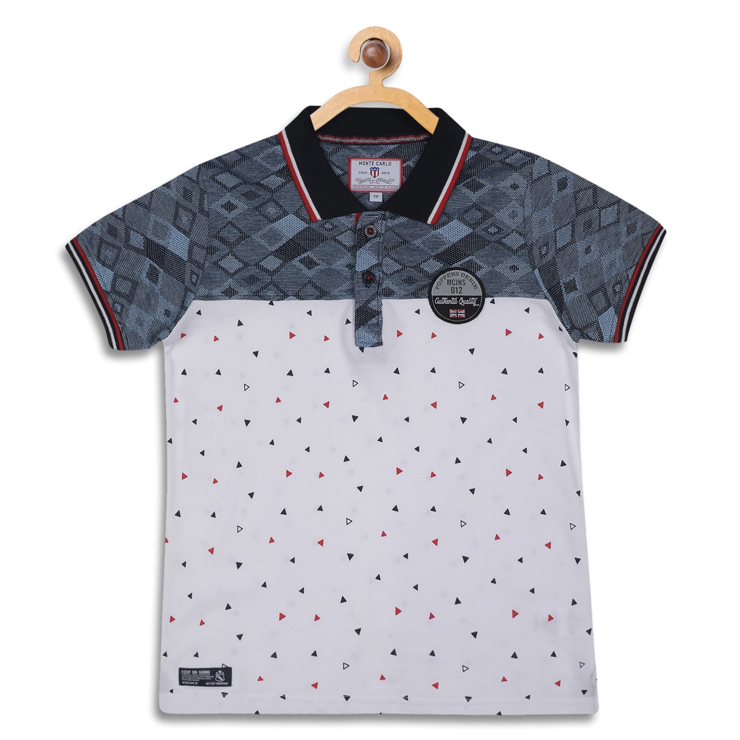 

Monte Carlo Boy Cotton blend Printed T-shirt - Grey