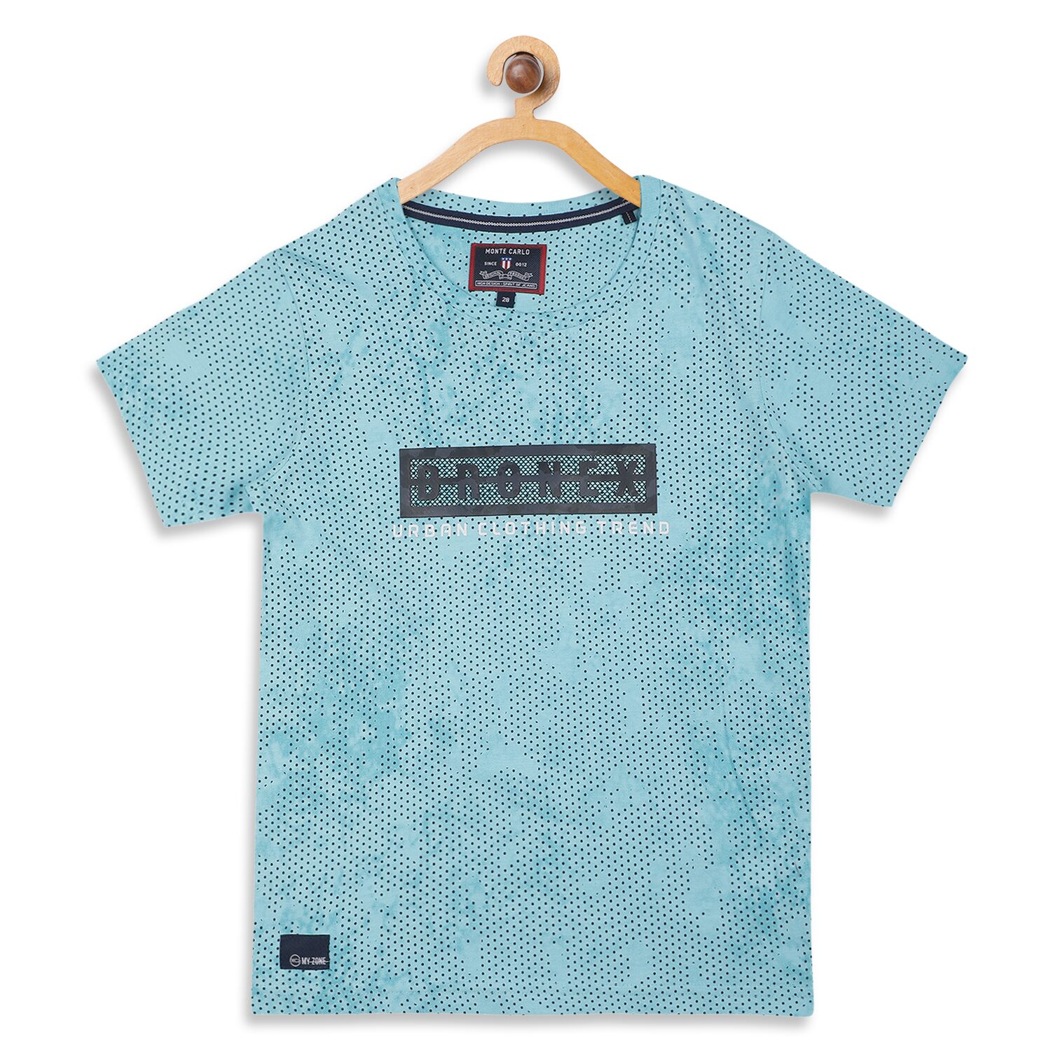 

Monte Carlo Boy Cotton blend Printed T-shirt - Blue