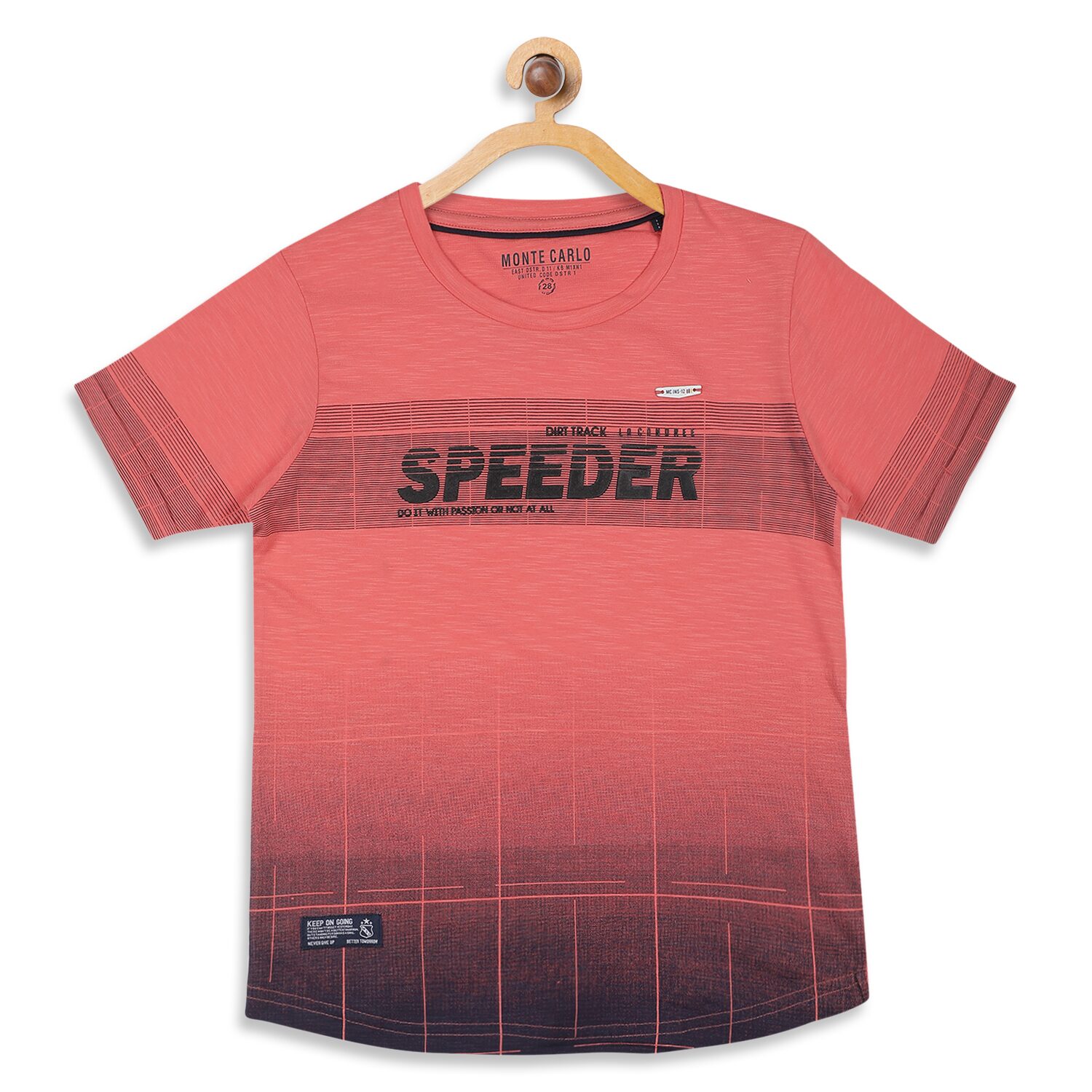

Monte Carlo Boy Cotton blend Printed T-shirt - Red