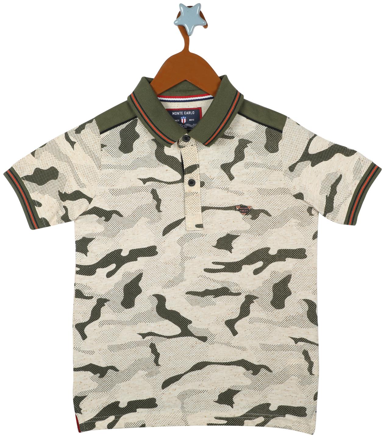 

Monte Carlo Boy Cotton blend Printed T-shirt - Brown