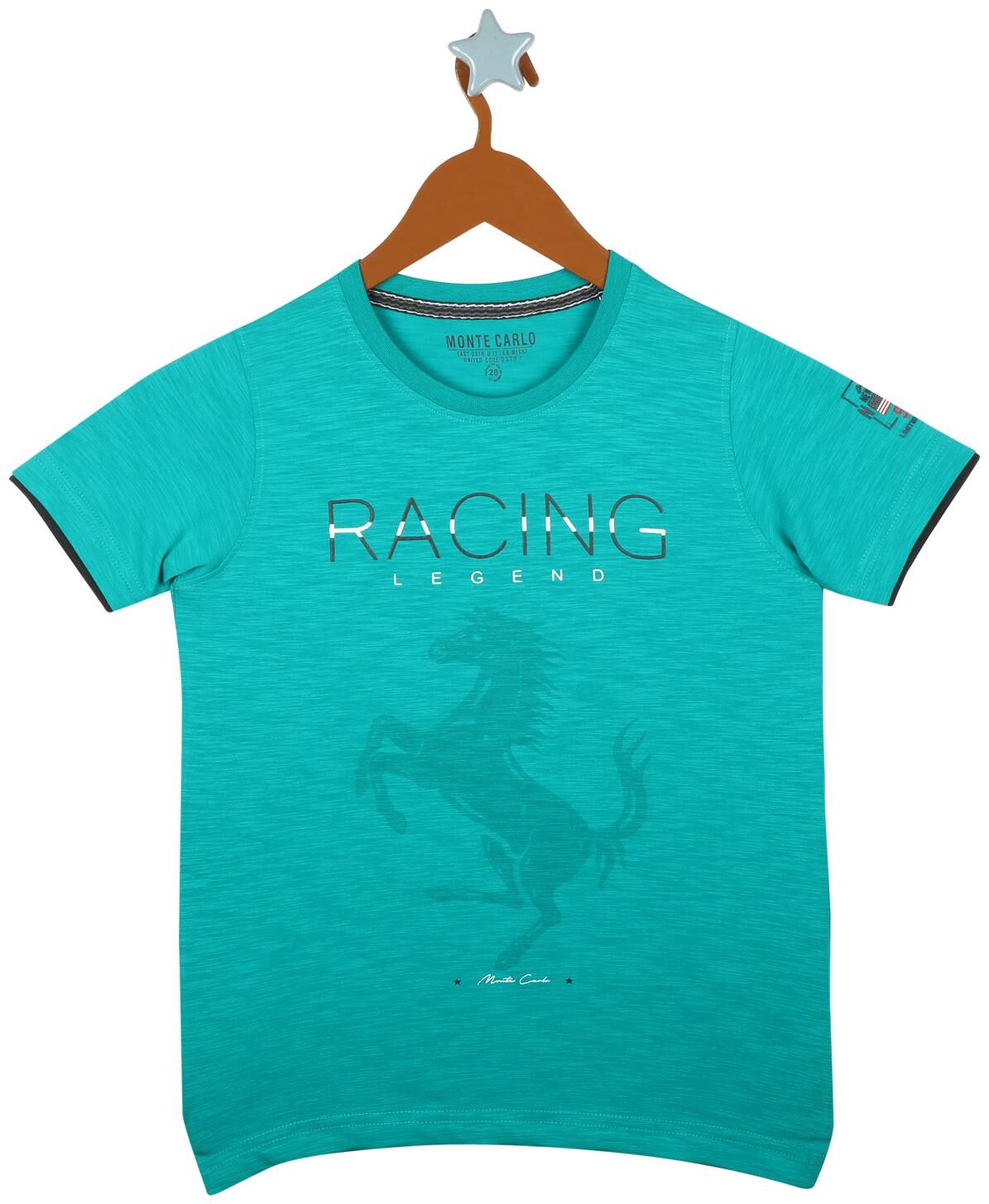 

Monte Carlo Boy Cotton blend Printed T-shirt - Blue