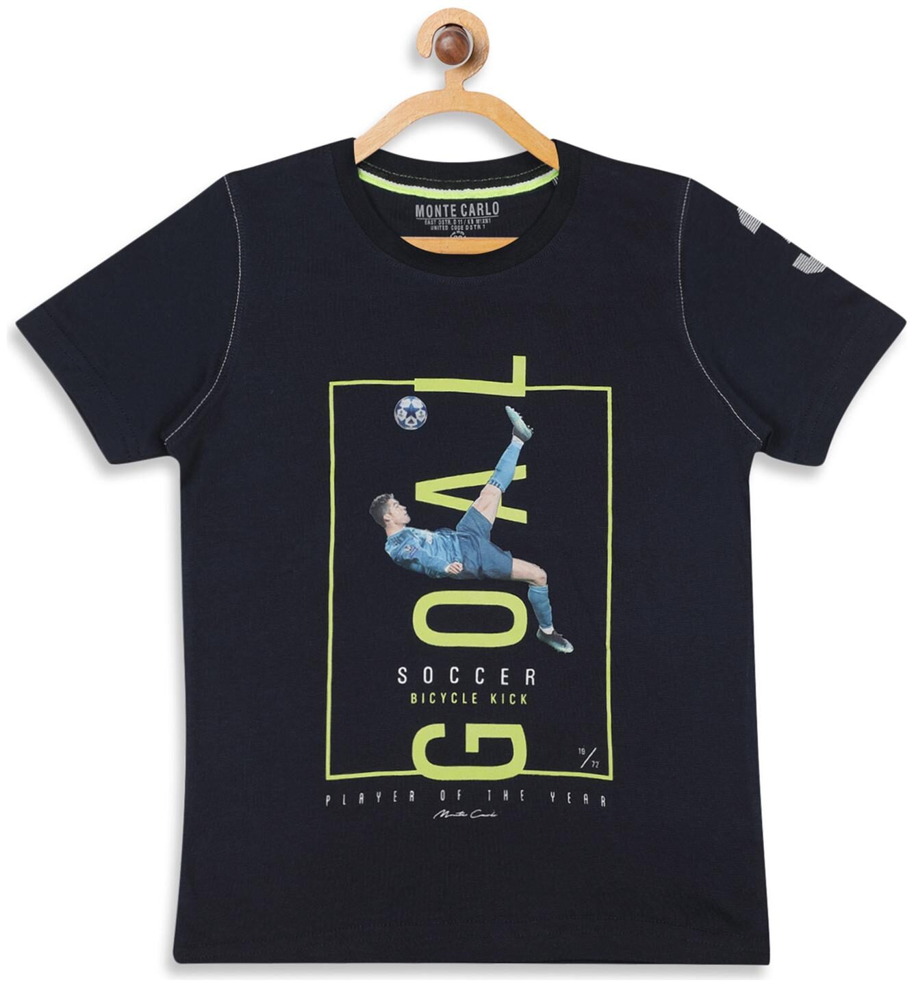 

Monte Carlo Boy Cotton blend Printed T-shirt - Blue