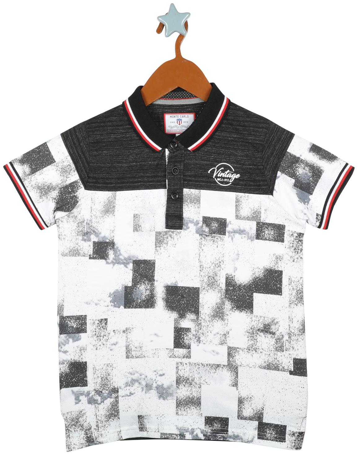 

Monte Carlo Boy Cotton blend Printed T-shirt - White