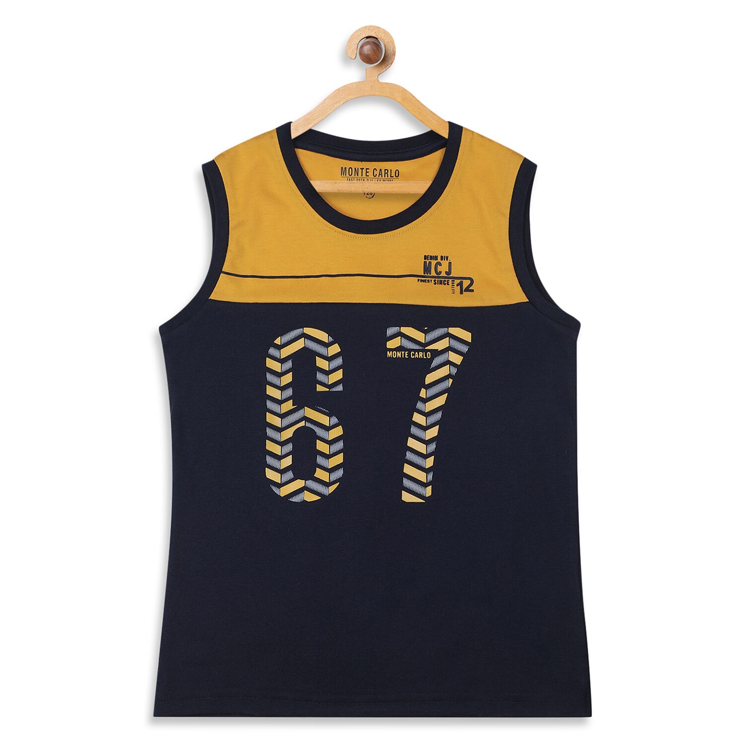 

Monte Carlo Boy Polyester Printed T-shirt - Blue Yellow