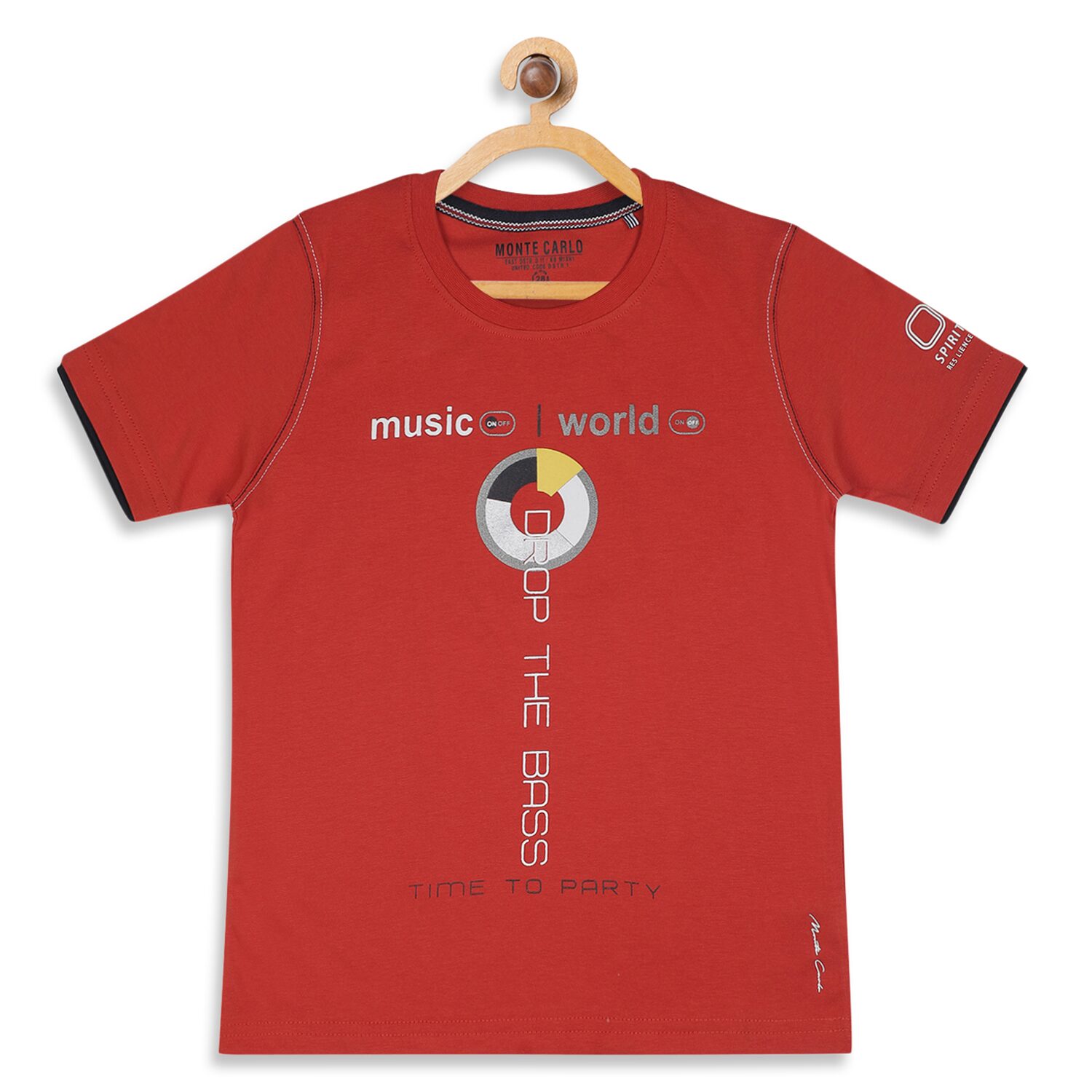 

Monte Carlo Boy Cotton blend Printed T-shirt - Orange