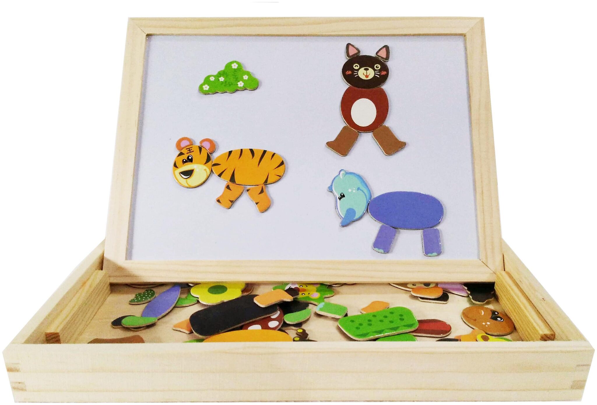 

Multi Purpose Educational Learning Magnetic Wooden Board Puzzle Game (2001 Multi)