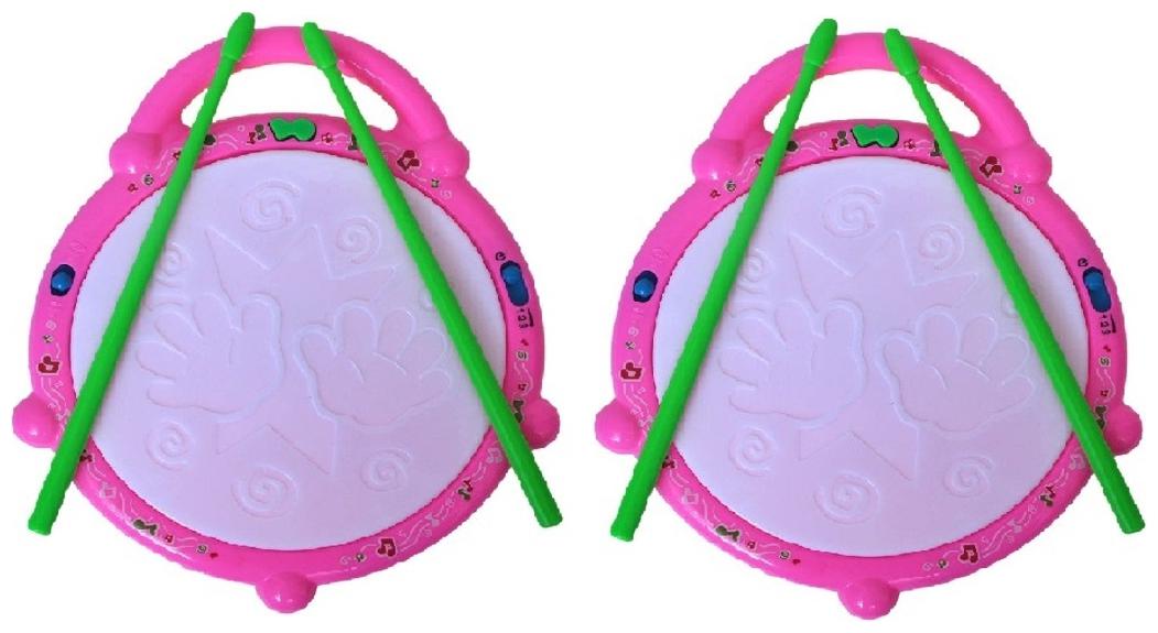

Multicolour Musical Flash Drum For Kids (pack of 2 )